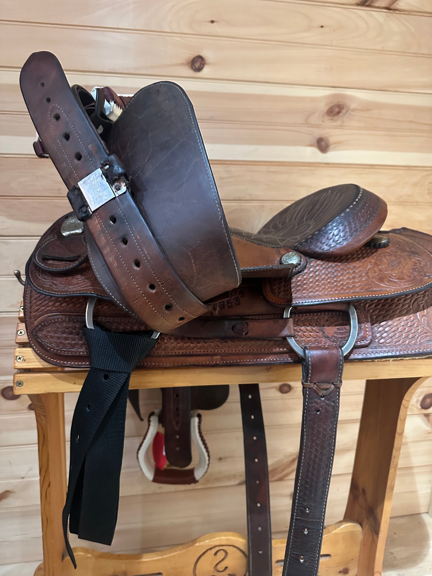 14” Billy Cook Basket Maker Team Roper Western Saddle 2038