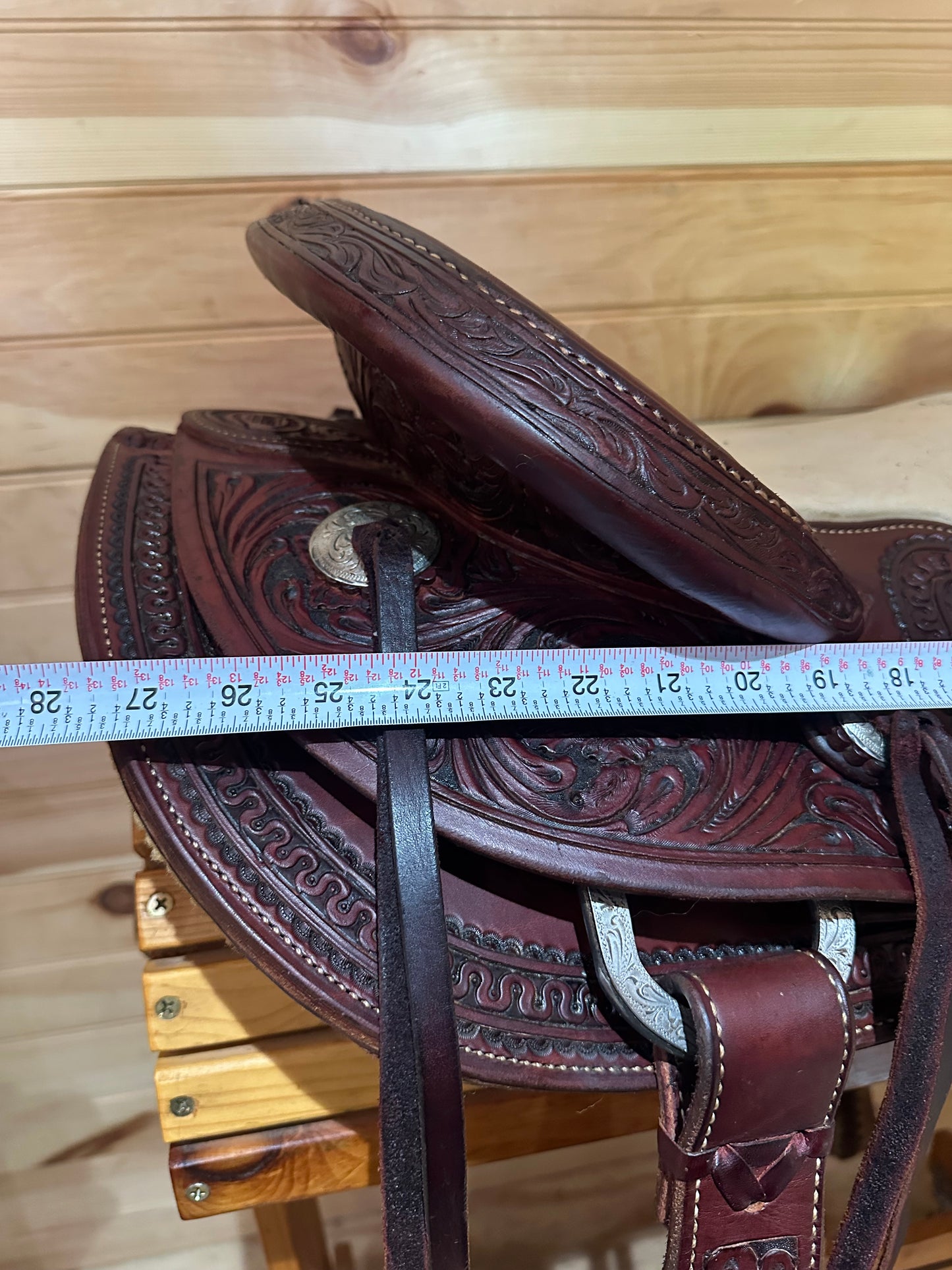 18” RW Bowman B-Light Silver Western Ranch Trail Saddle Model 9478