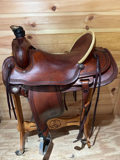 18” Circle Y All-Around Ranch Roper Western Saddle Model 1124