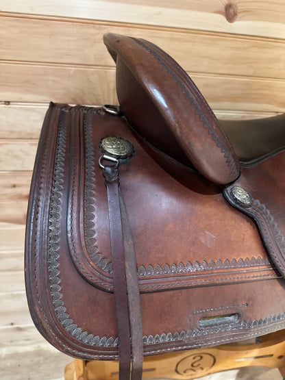 16” Circle Y Topeka Flex-Lite Western Trail Saddle Model 1551
