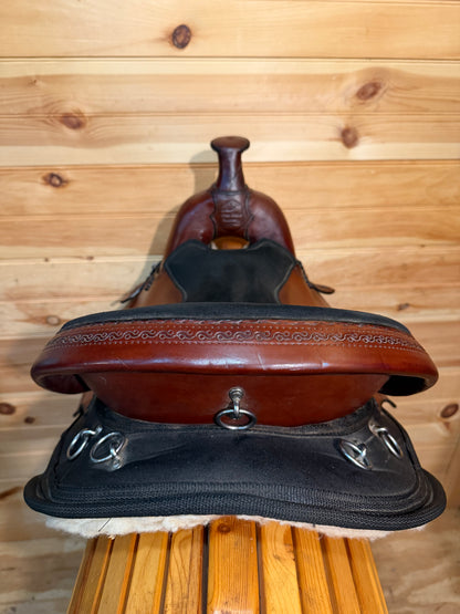 16” Crest Ridge Saddlery Sentry Lite Western Trail Saddle