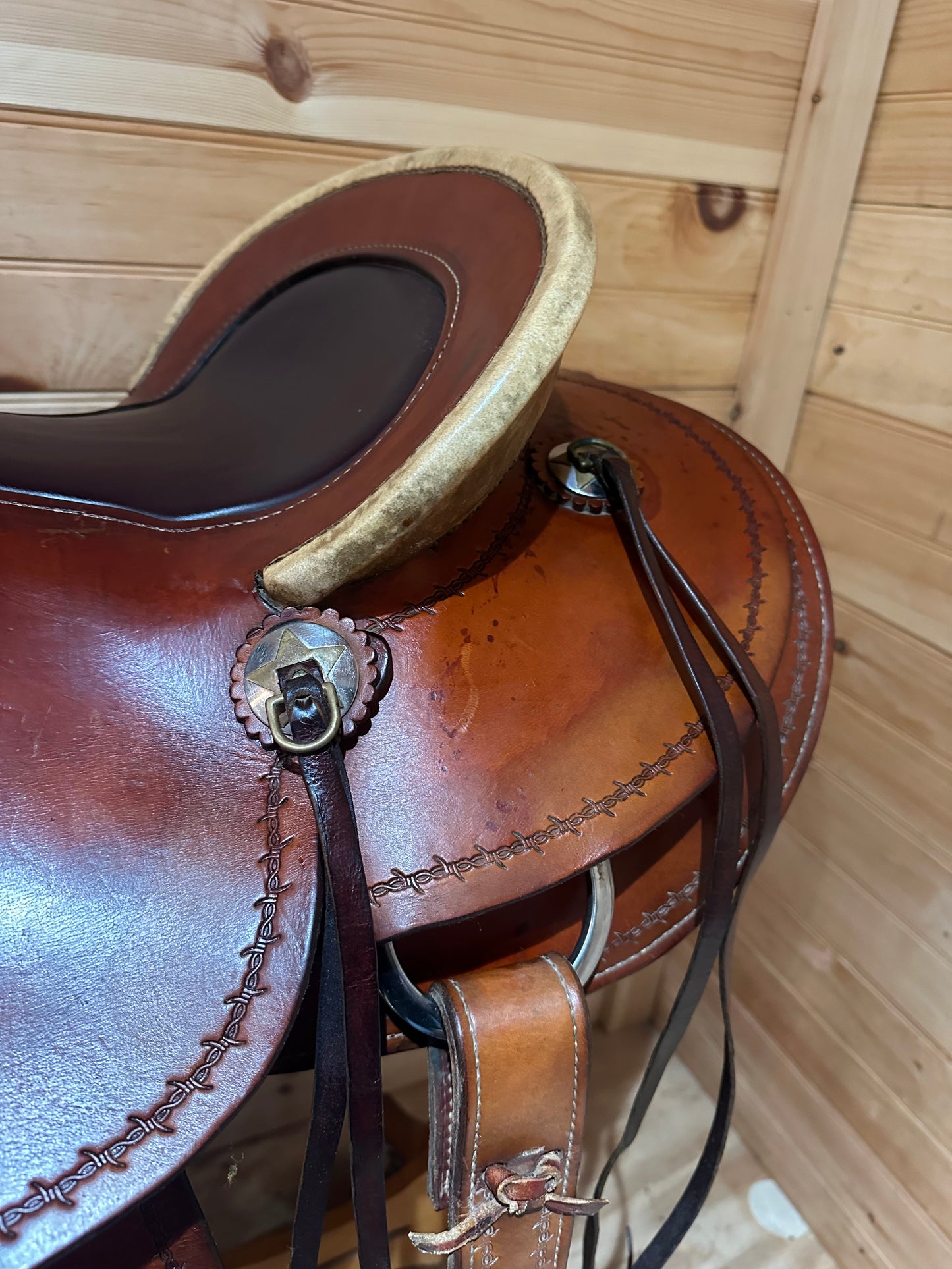 15” Bar B Western Ranch Roper Western Saddle