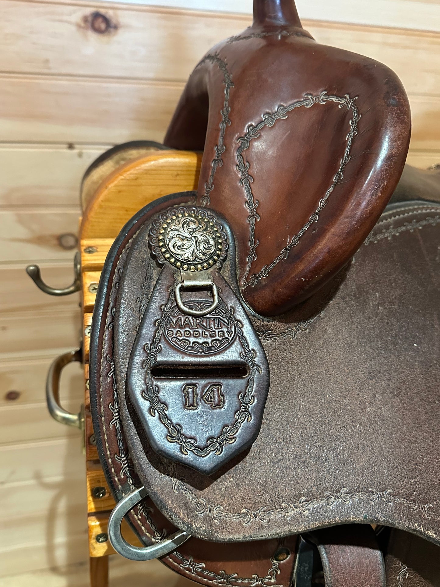 14” Clinton Anderson Aussie Stock Saddle by Martin Saddlery