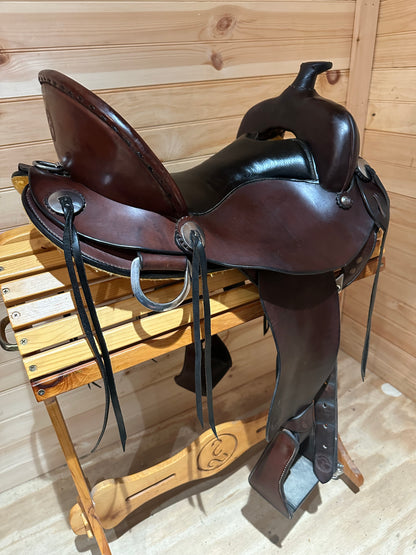 16.5” Allegany Mountain Saddlery Western Trail Saddle