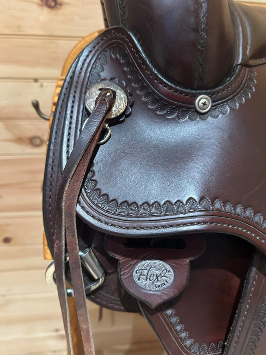 16” Circle Y Omaha Flex2 Western Trail Saddle Model 1554