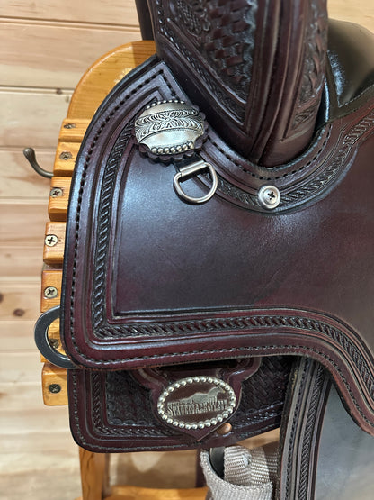 15” Stagecoach West Trail Classic Square Western Saddle Circle Y Model 110 (2024 Year)