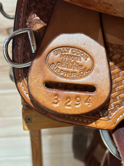 14.5” Billy Cook Original Reining Western Saddle Model 3294