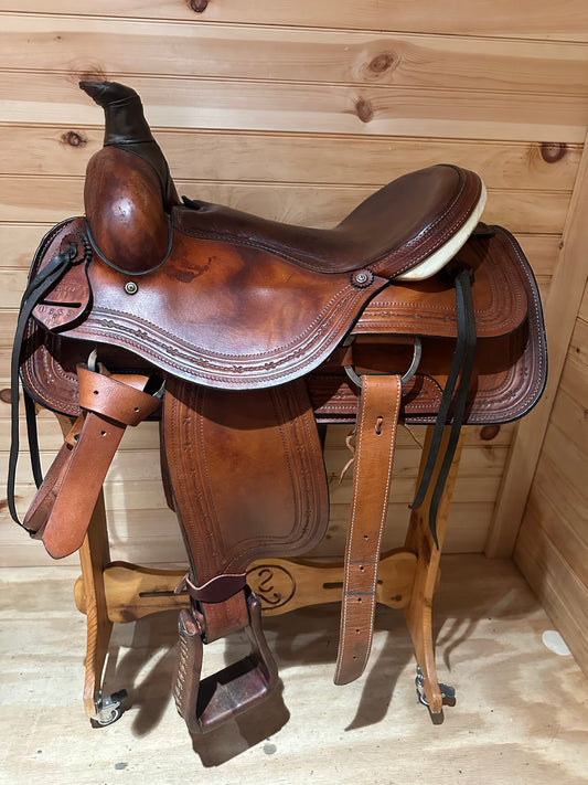 16” VH Saddlery Circle M Roper Western Saddle Model 1635