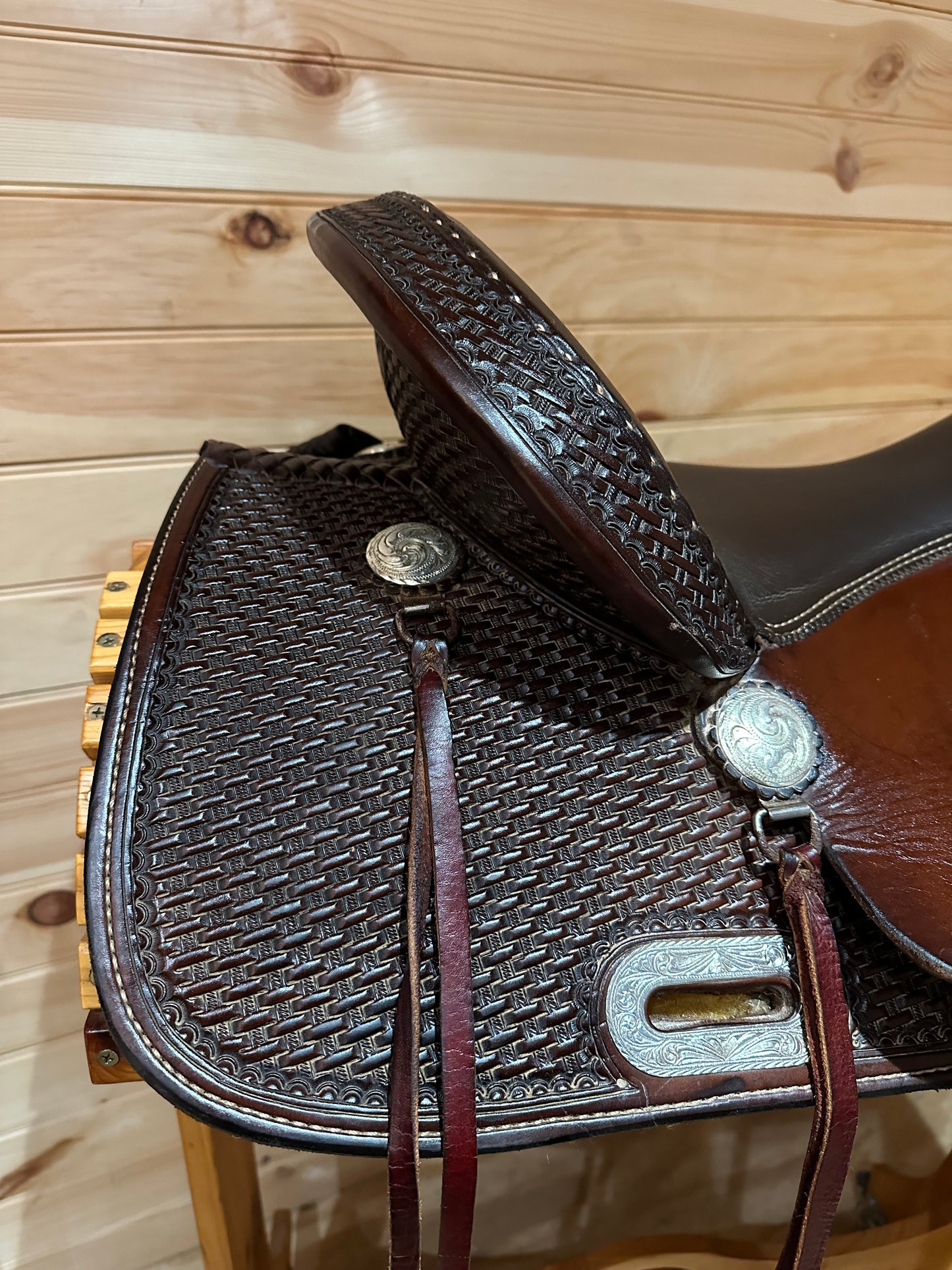 16” Billy Cook Maker Western Trail Saddle Model 1536