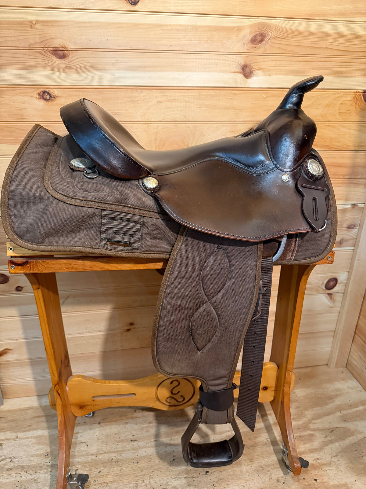 15.5” Big Horn Haflinger Western Trail Saddle Model 295
