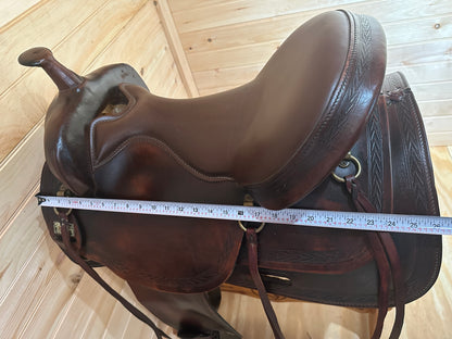 17” Big Horn Deluxe Equi-fit Flex Western Trail Saddle Model 1655