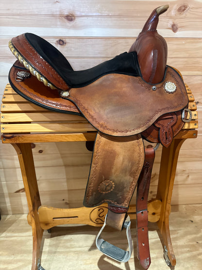 14” Circle Y Kenny Harlow Flex2 Barrel Racing Saddle Model 9212