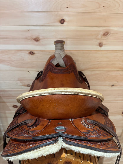 16” Circle Y Hardseat Ranch Roper Western Saddle Model 1156