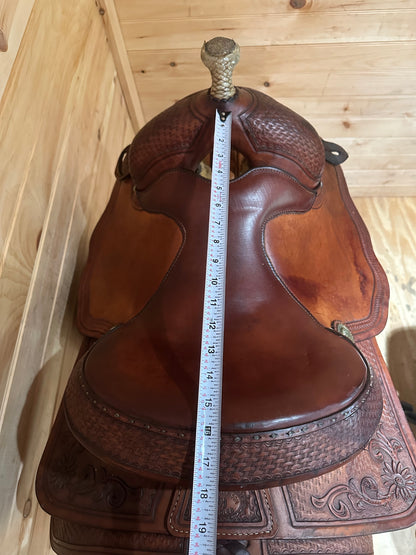 16” Mitch Harrison Custom Maker Western Reining Saddle