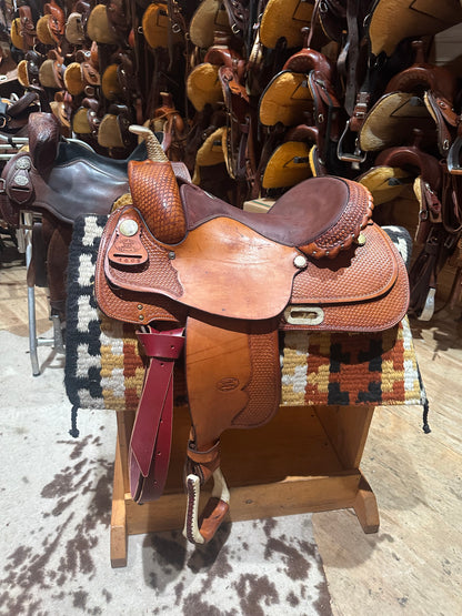 15.5” Billy Cook Maker Reiner Western Saddle Model 1605