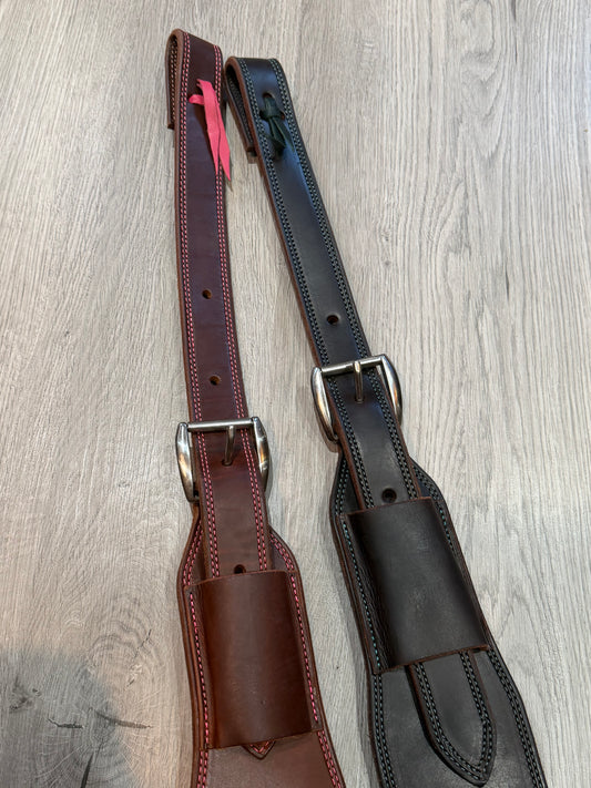 Color Stitch Rear Rigging Back Cinch – Premium Amish Leather by Spur Creek Tack