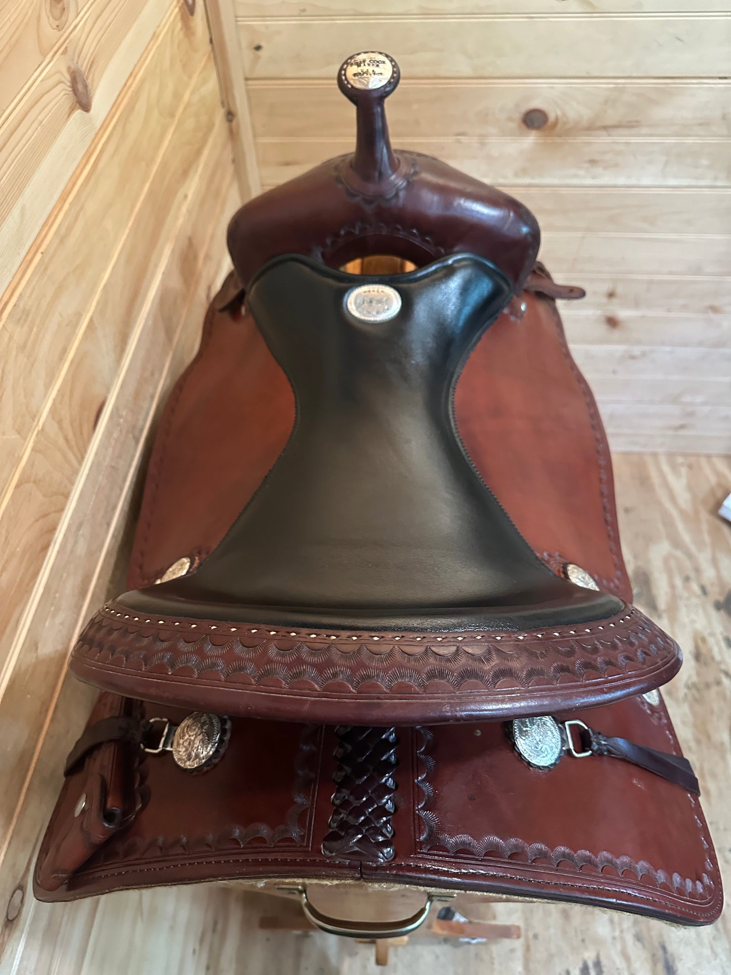 17” Billy Cook CJ Trail Sulphur,OK Western Saddle Model 1537