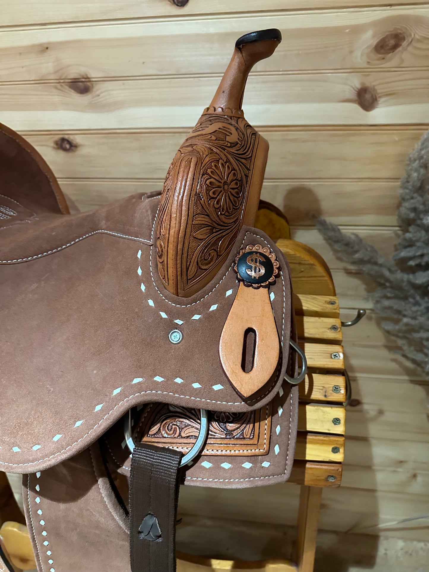 Silver Royal Ca$h Barrel Saddle