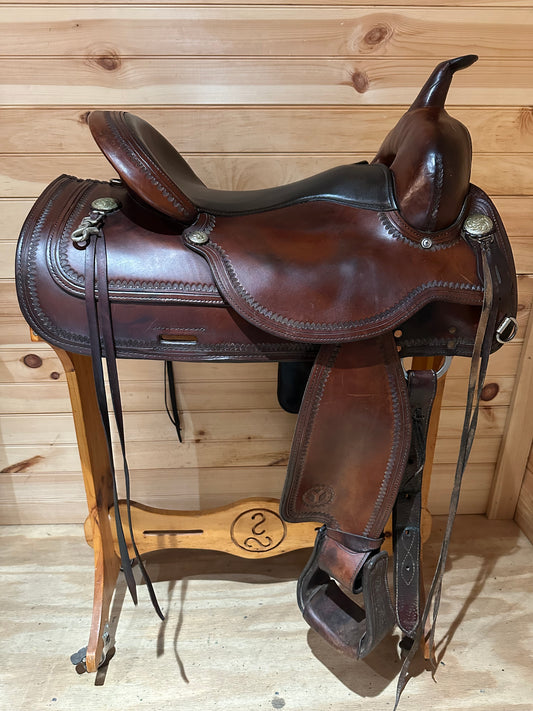 16” Circle Y Topeka Flex-Lite Western Trail Saddle Model 1551