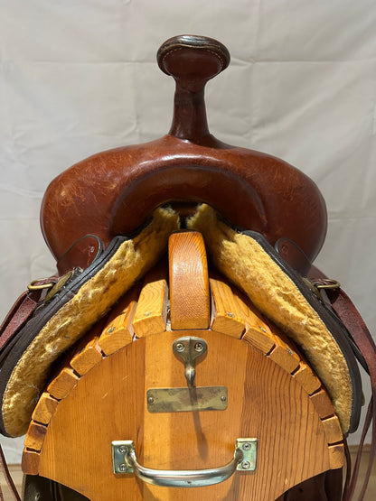 16” Crates Round Skirt Western Trail Saddle Model 400-4