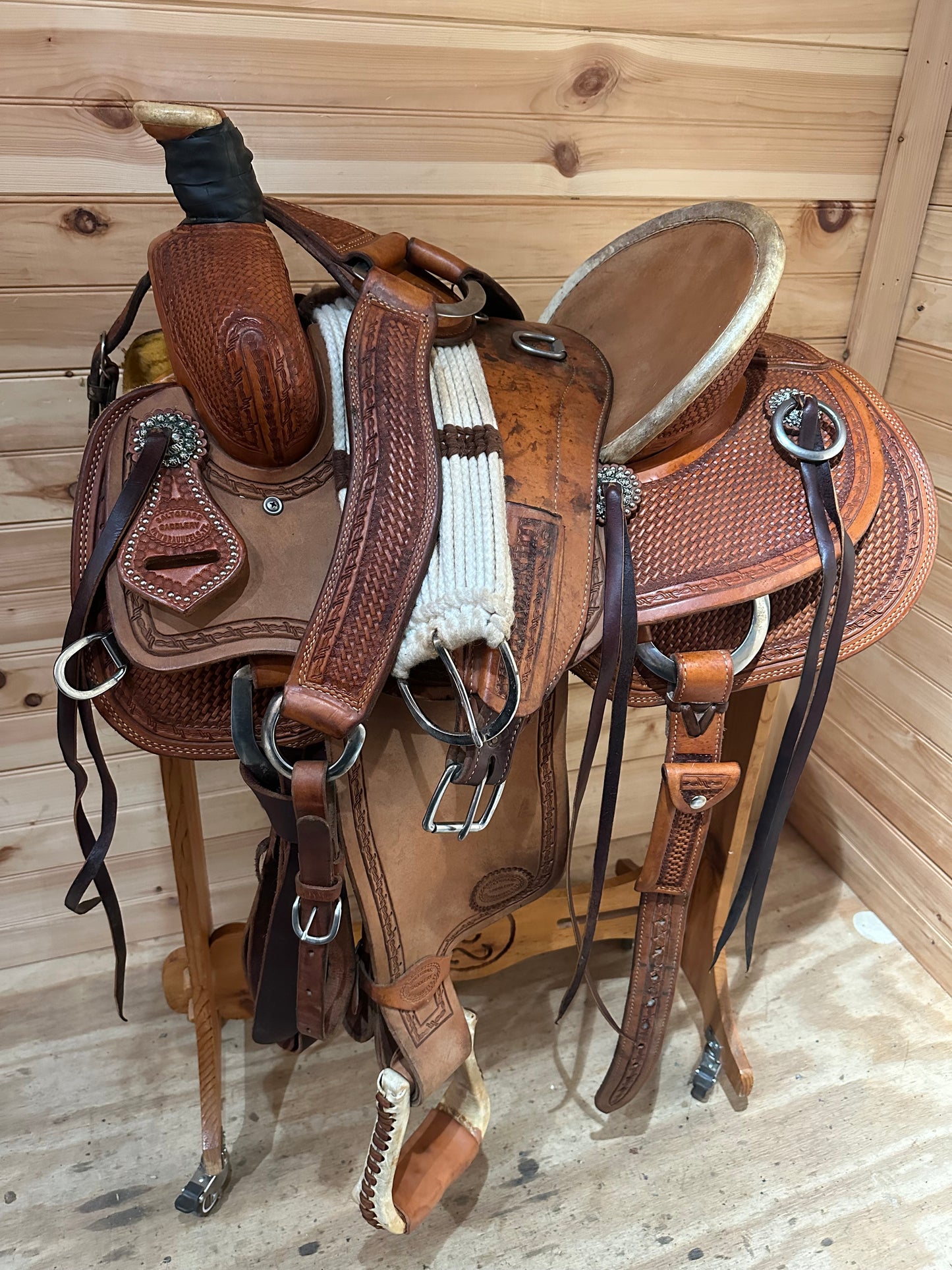 16” Saltgrass Saddlery Ranch Roper Western Saddle