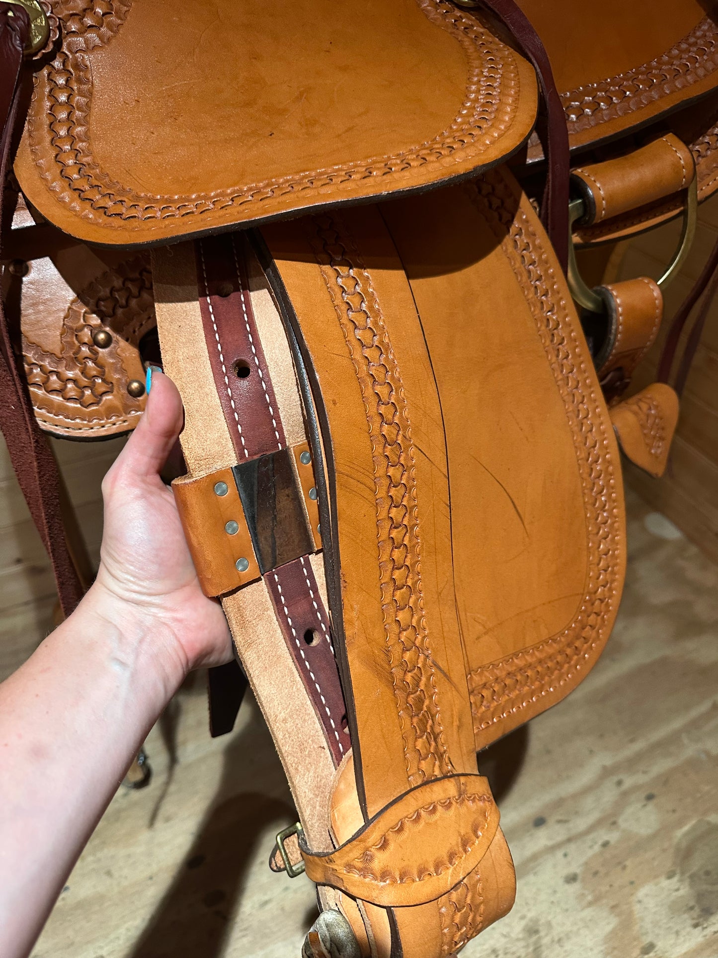 16” American Saddlery Mastercraft Wade Roper Western Saddle Model 122