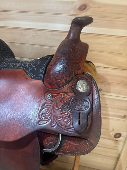 16” Billy Cook Maker Sulphur, OK Roping Western Saddle Model 2093