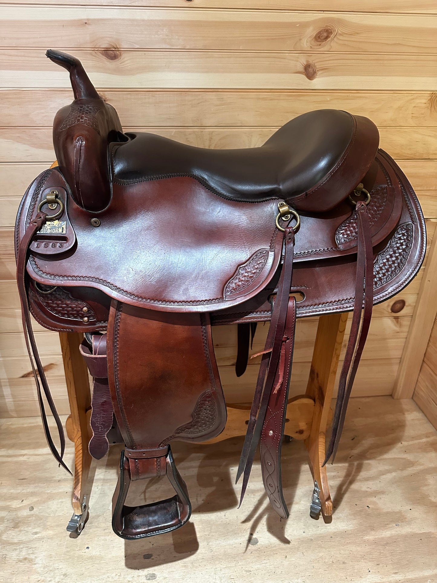 17.5” Big Horn Draft Western Saddle Model 1683