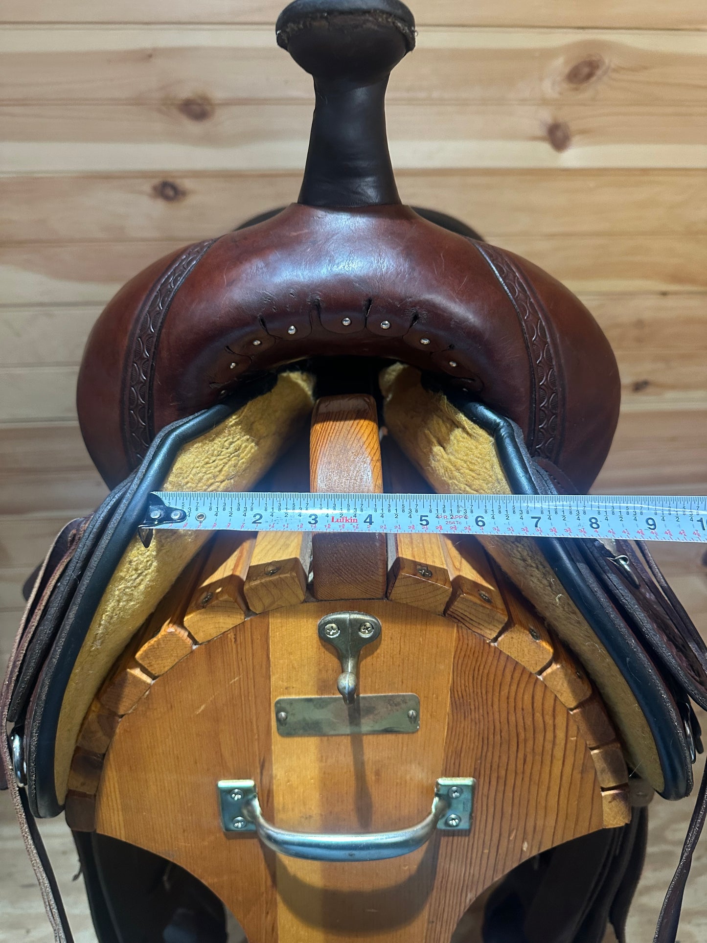 17” Circle Y Basket Flower Trail Flex-Lite Western Trail Saddle Model 1552