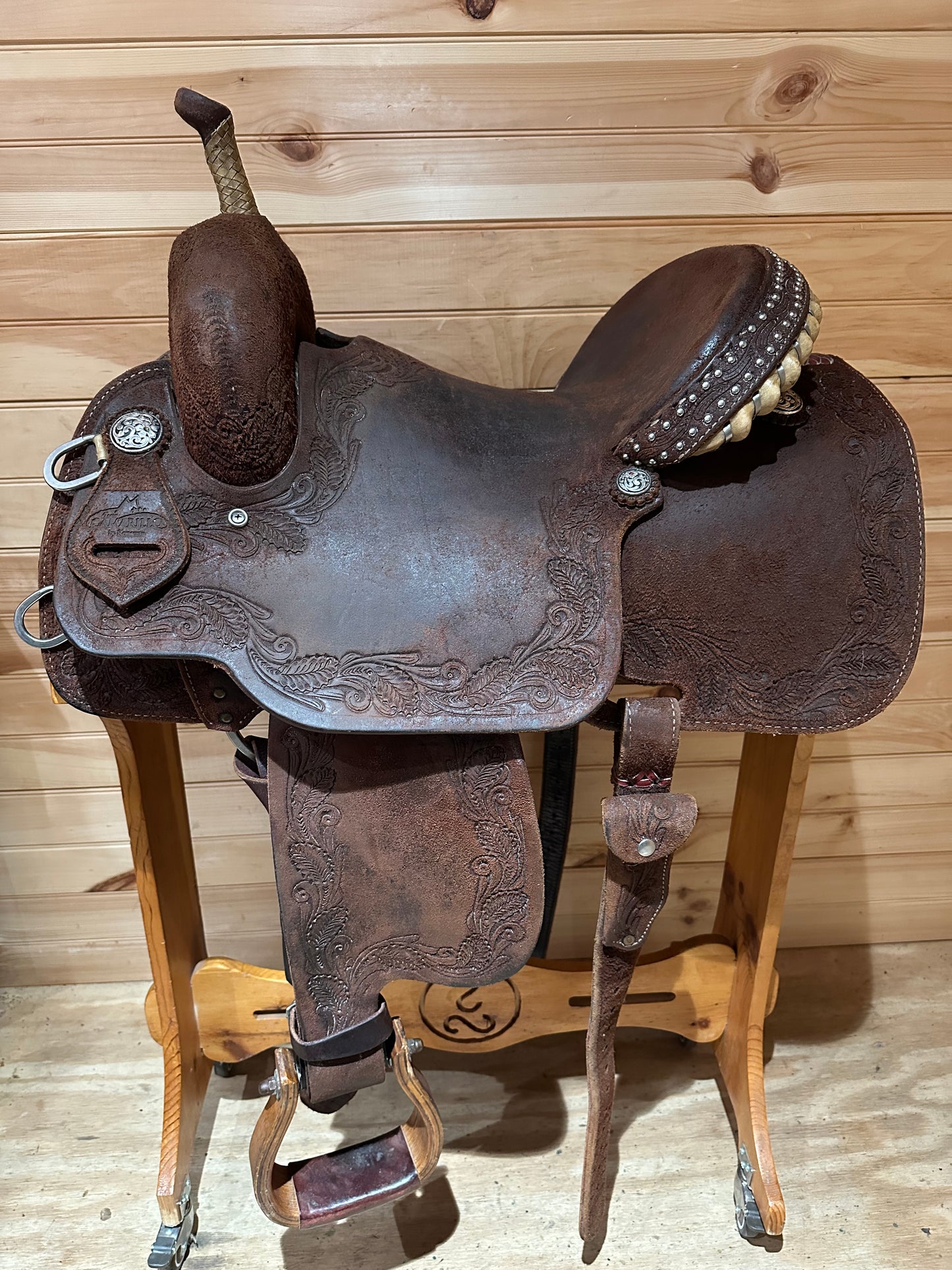 14.5” Reinsman Team Camarillo Barrel Racing Western Saddle Model 4231
