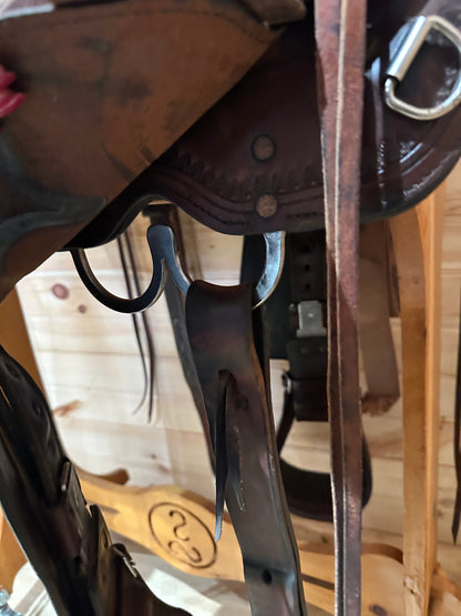 17” Circle Y Topeka Flex-Lite Western Trail Saddle Model 1651