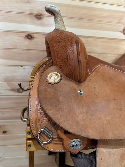 16” Circle Y Proven Barrel Racing Saddle Model 3649