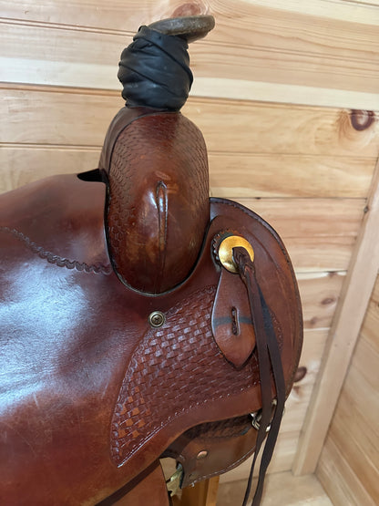 16” Tex Tan Hereford Association Ranch Roper Western Saddle