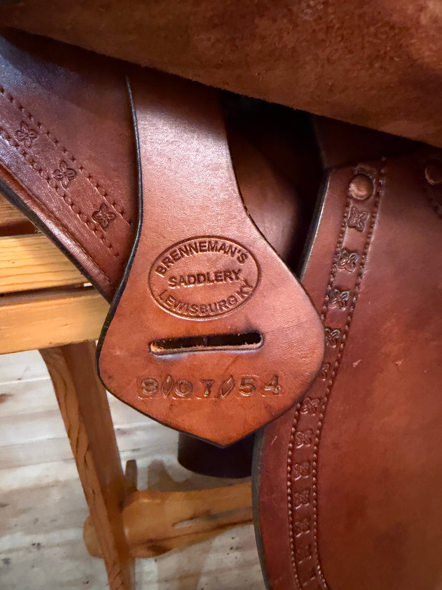 17” Brenneman’s Gaited Western Trail Saddle 080754