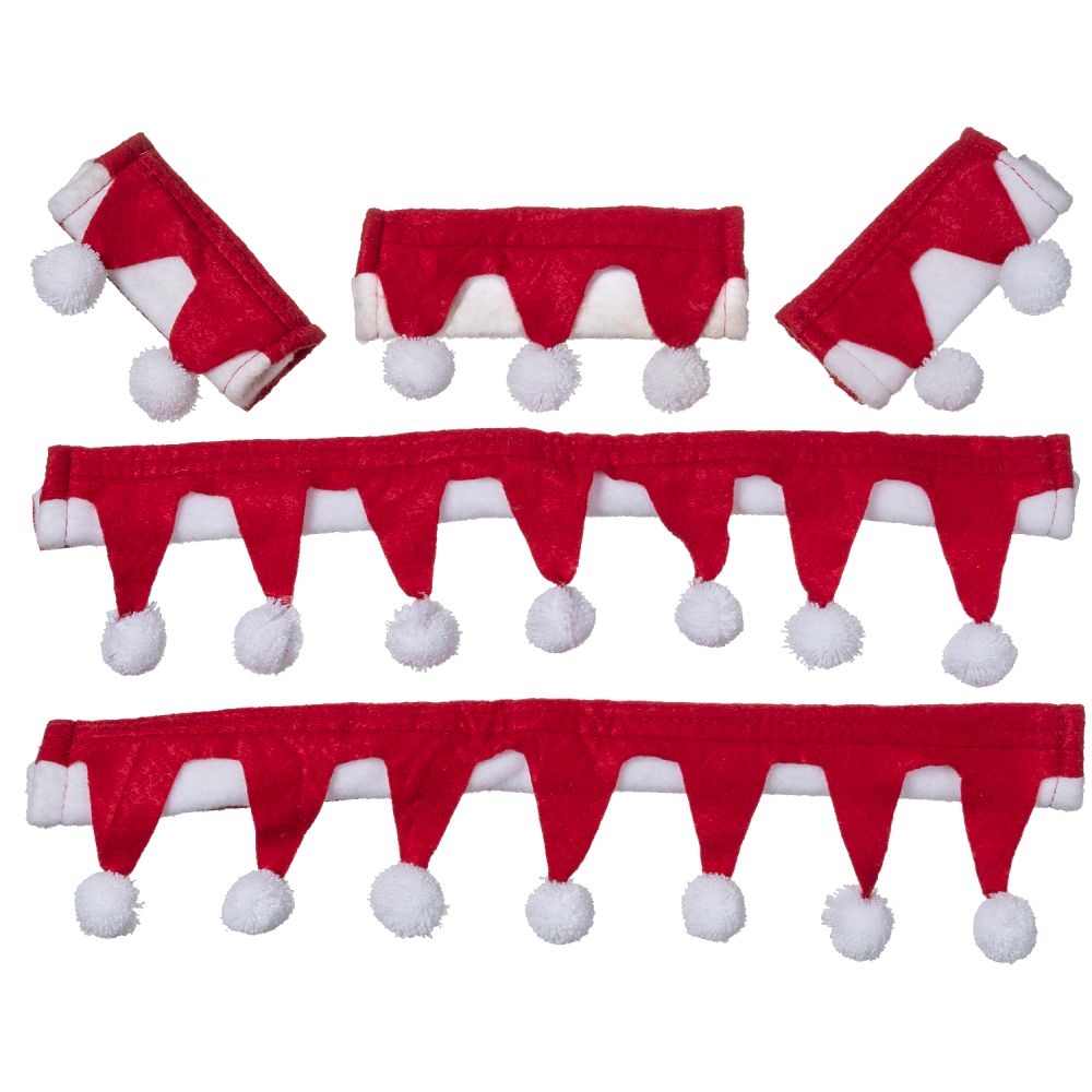Tough1 Mini Santa Bridle & Rein Covers - 5 Piece Set