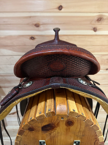 16” Billy Cook Maker Sulphur,OK Western Trail Saddle Model 1536
