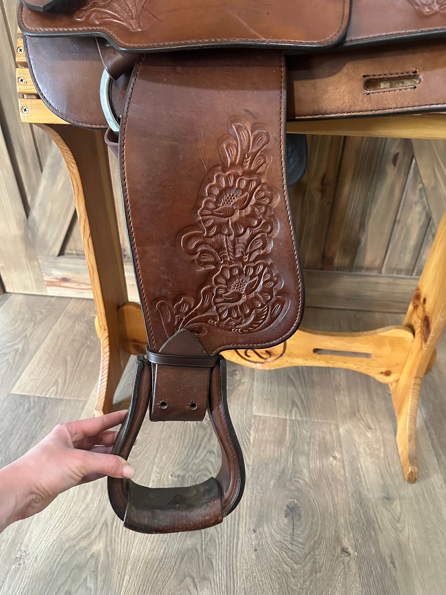 15”’Crates Saddlery Western Trail Saddle Model 133