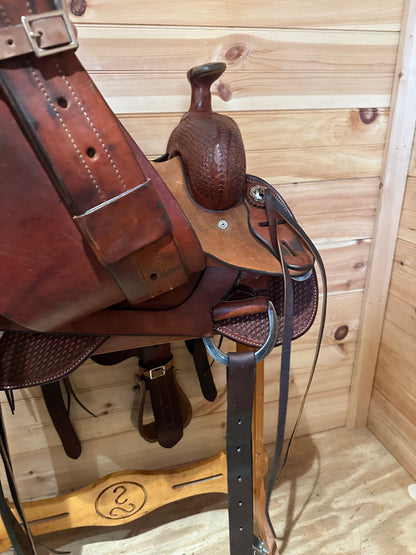 16” Diamond K Saddlery Ranch Roper Western Saddle