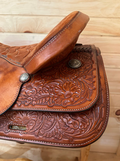 16” Tex Tan TexFlex Western Trail Saddle Model 08-TF400R6