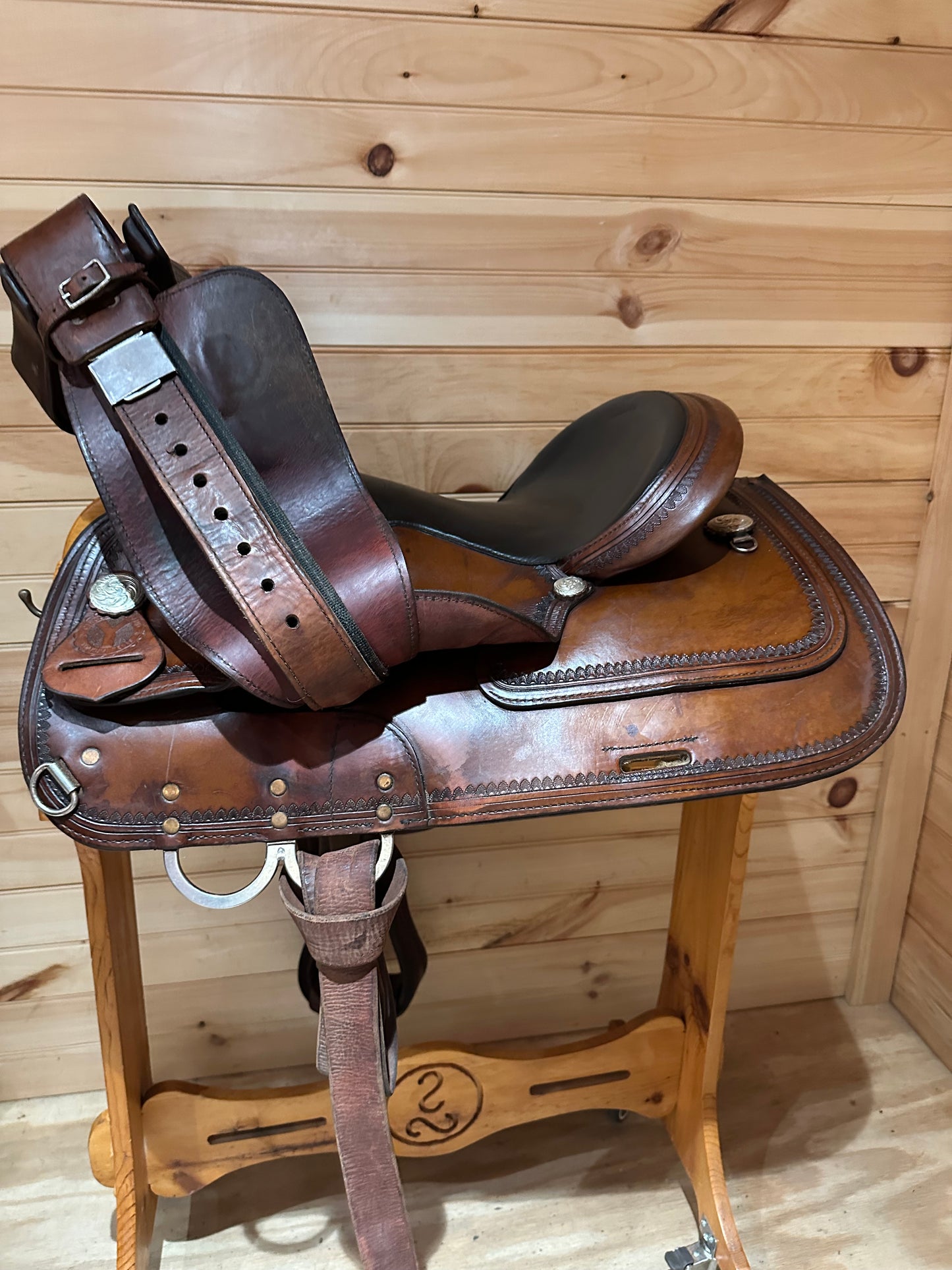 15” Circle Y Topeka Flex-Lite Western Trail Saddle Model 1551