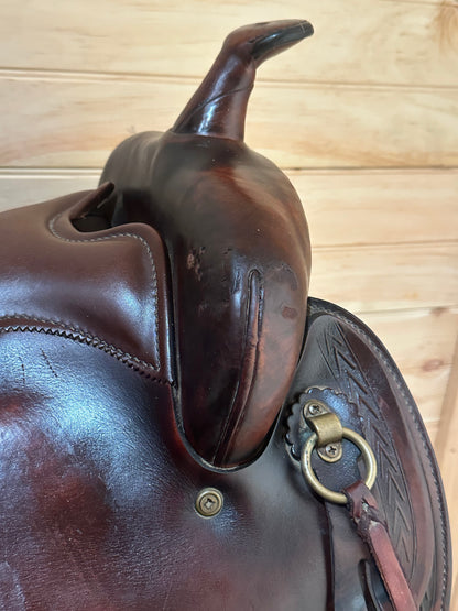 17” Big Horn Deluxe Equi-fit Flex Western Trail Saddle Model 1655