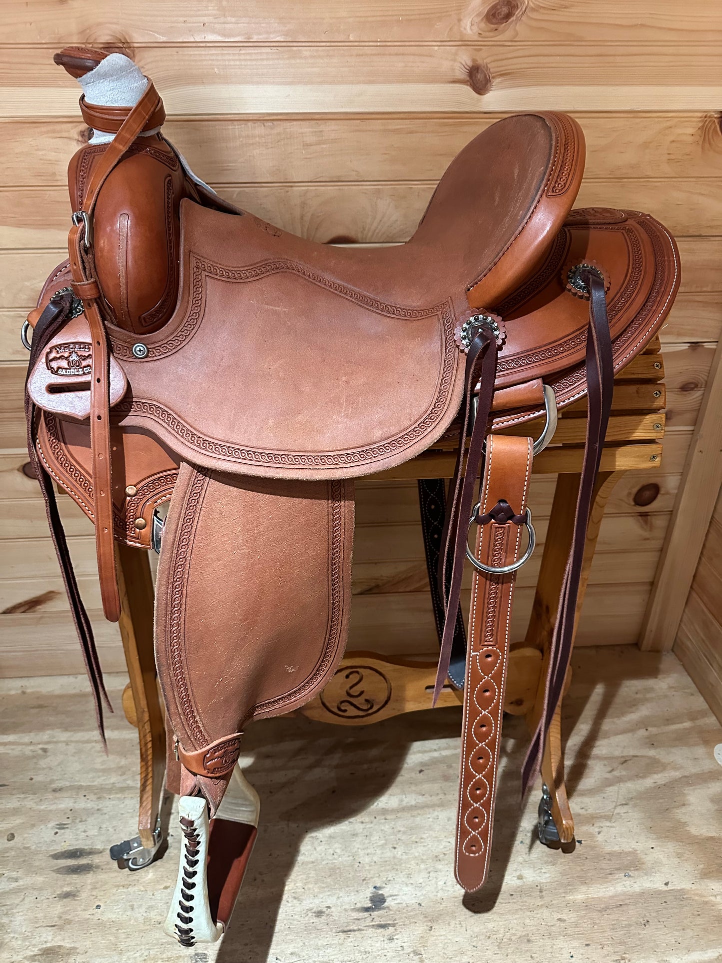 15.5” McCall Lady Pendleton All Around Western Ranch Saddle Model 197 1023