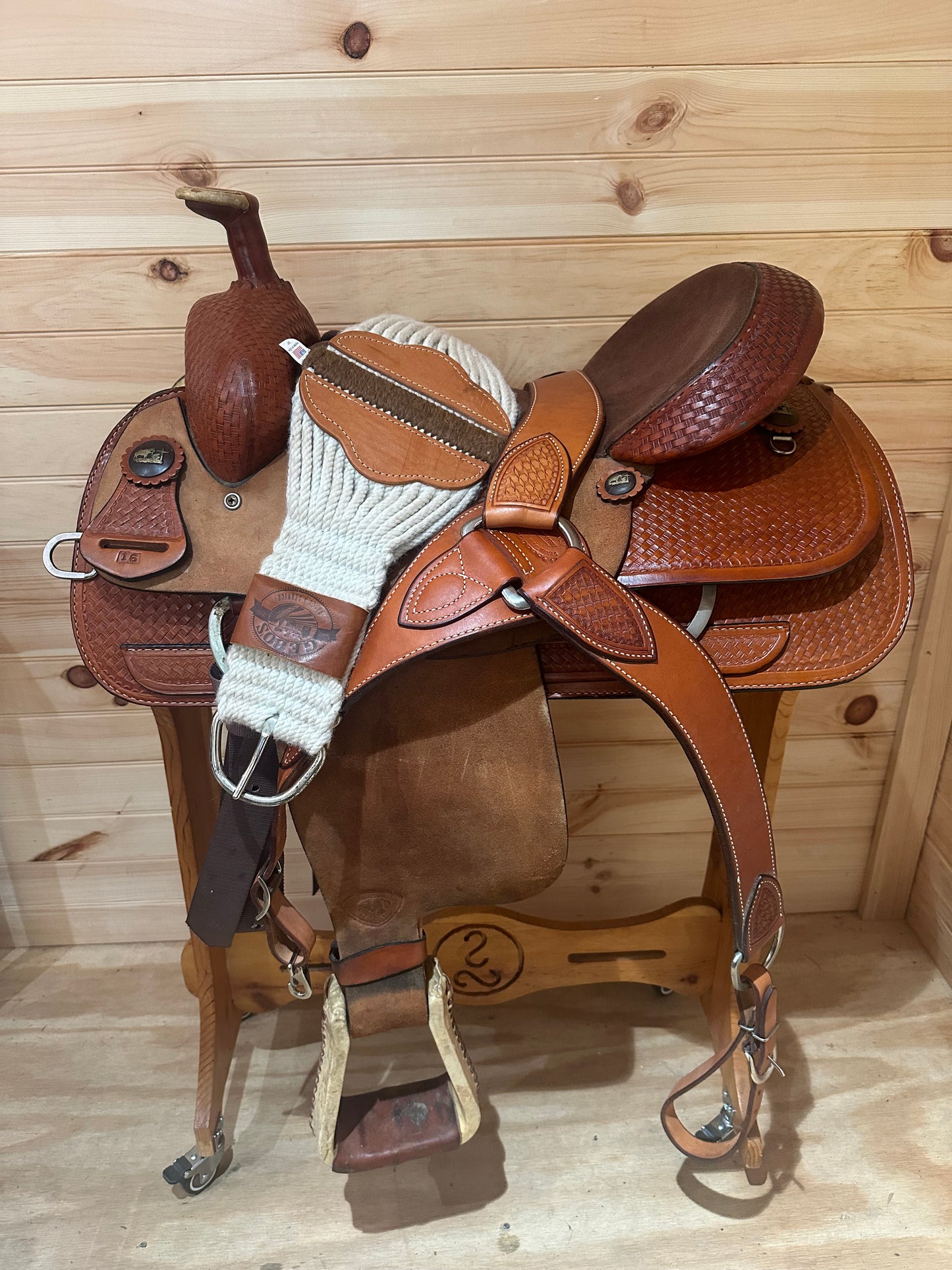 16” Tex Tan Hereford Team Roper Western Saddle Model PT4-110785