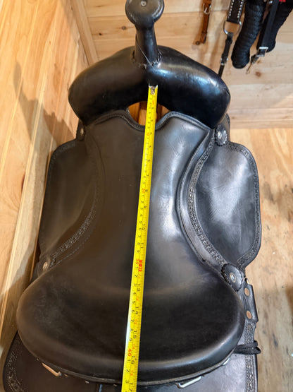 16.5” Eli Miller The Kentuckian Gaited Western Plantation Trail Saddle