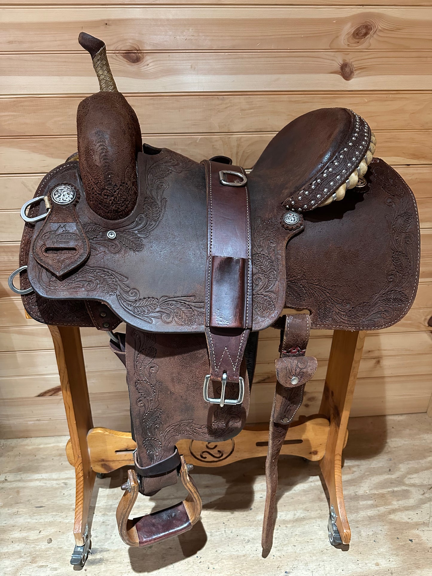 14.5” Reinsman Team Camarillo Barrel Racing Western Saddle Model 4231