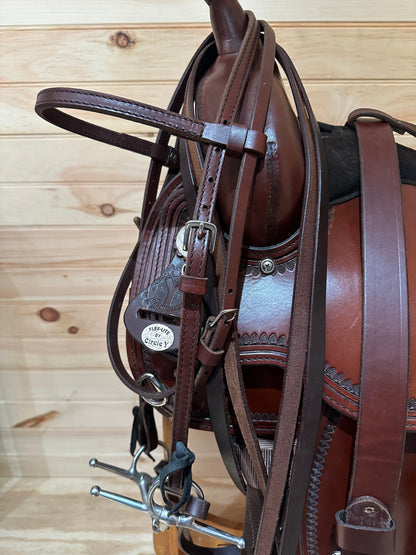 15” Circle Y Flex-Lite Park & Trail Western Saddle Model 1551 *Complete Tack Package*