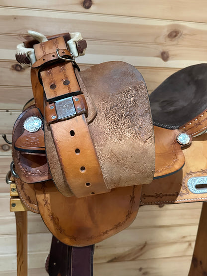 16” Rocking R Saddlery Barrel Racing Saddle