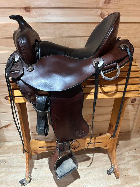 16.5” Allegany Mountain Saddlery Western Trail Saddle