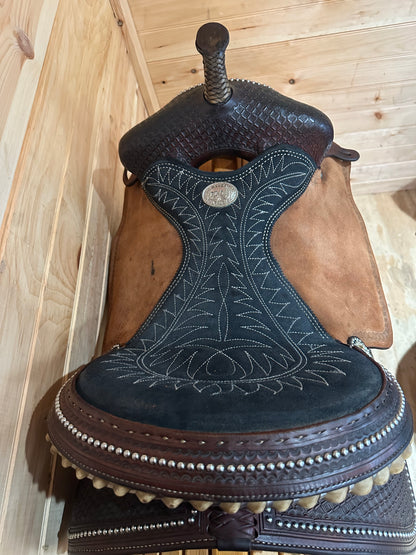 15” Billy Cook Maker Sulphur, OK Barrel Racing Saddle Model 1530