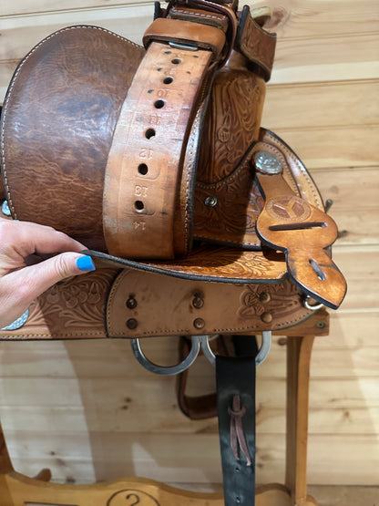 14” Circle Y Youth Western Show Saddle Model 3674